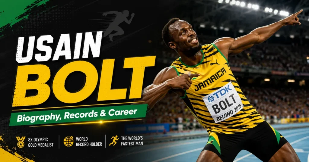 Usain Bolt biography, world records and career achievements