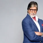 Amitabh Bachchan Hollywood movies featured image showing the Indian actor in a blue suit