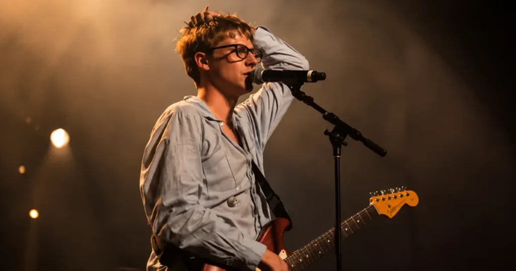 Olivia Dean performing onstage in a profile about her boyfriend, age, parents and family